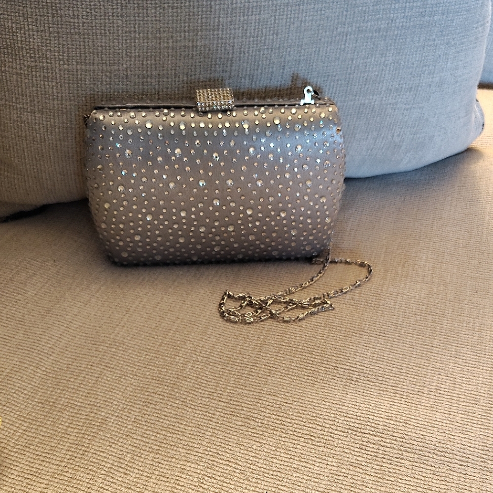 Elegant Silver Clutch Bag
